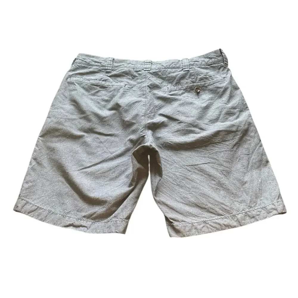 J.Crew Stanton Baird McNutt Irish Linen Blend Shorts Mens 30 Blue 9”